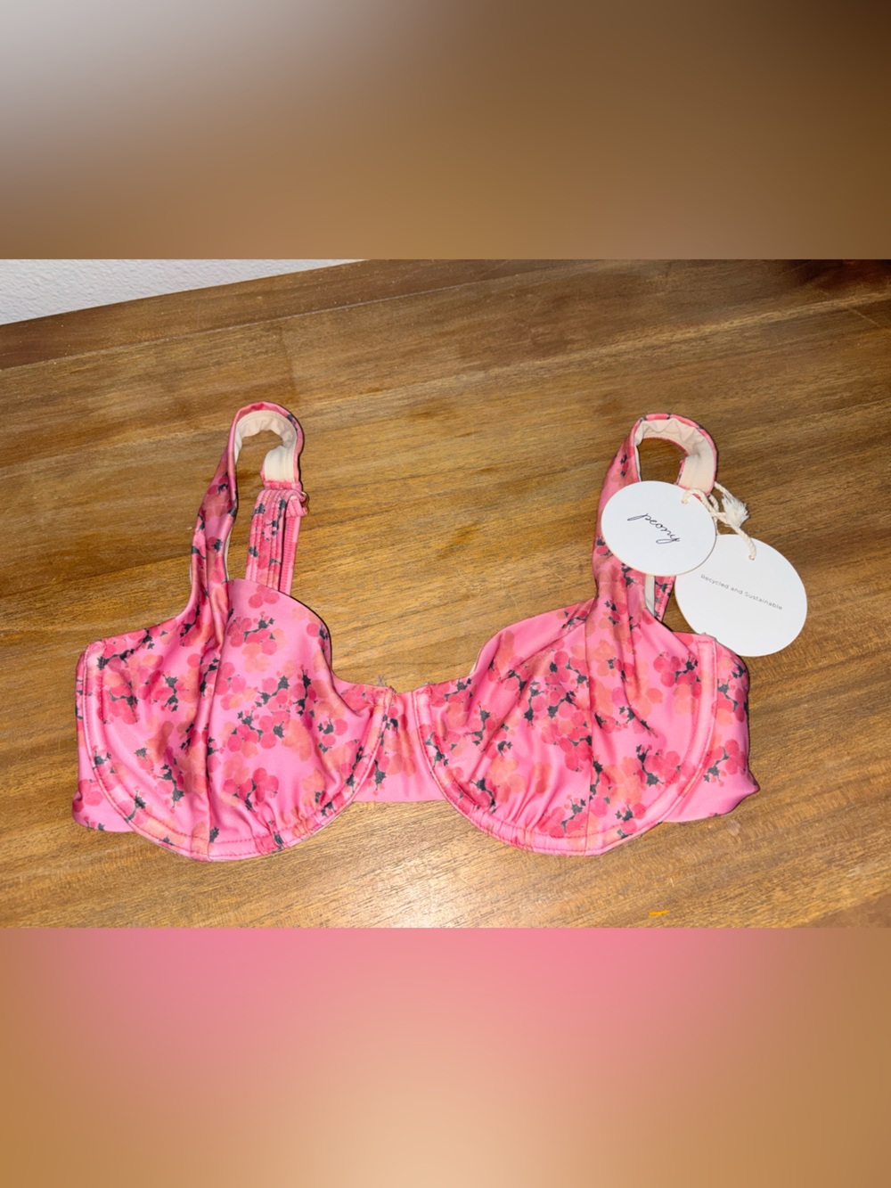 Peony bikini top NWT size 10 - Picture 3 of 5